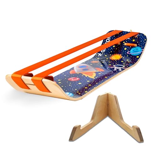 Image of GIBBON SlackBoard, Balance Board Kids & Adults, Slackline Balance Trainer | 1 & 2 Line Options, Slack Board, Core Workout Equipment, Home Gym Training, Standing Desk Exercise, Yoga, Agility, Pilates