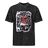 Johan Cruyff Men Black Cotton T-Shirt Print Unisex Tee XL #1