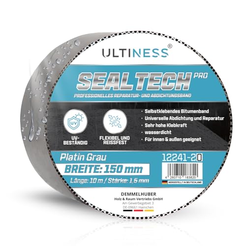 Ultiness Aluminium Klebeband SealTechPRO 10m Rolle 150 mm breit