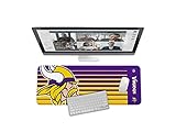SOAR NFL Unisex Multifunctional Desk Mat for Desktop, (31.5'x12') - Ultra Soft Fabric with Non-Slip Rubber...