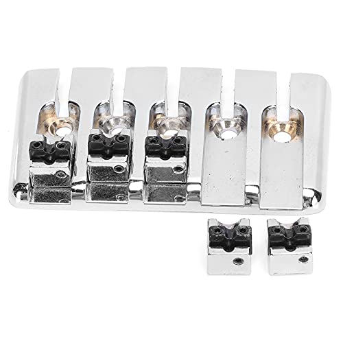 Ponte de baixo de 5 cordas fixas de metal para selim de cauda dura, acessórios de substituição para