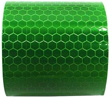 Reflective Tape Waterproof Self-Adhesive For Trucks Trailers Car Park Traffic Warning Caution Conspicuity Tape Tape-Reflective Tape Green 2″X16.4′