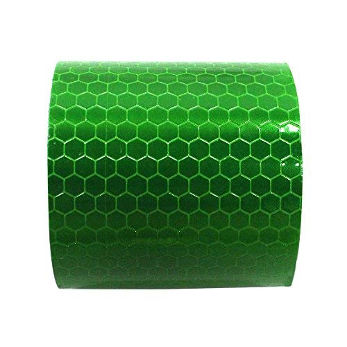 Reflective Tape Waterproof Self-Adhesive For Trucks Trailers Car Park Traffic Warning Caution Conspicuity Tape Tape-Reflective Tape Green 2″X16.4′ #TOP2