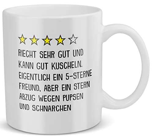 22Feels Freund Tasse Jahrestag Geschenk für Ihn Liebesbeweis Mannn Beziehung Lustig Männer Valentinstag Spruch 4 Sterne Cover