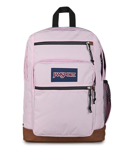 Image of JanSport Cool Backpack with 15-inch Laptop Sleeve, Large Computer Bag Rucksack with 2 Compartments, Ergonomic Straps, Pink Ice