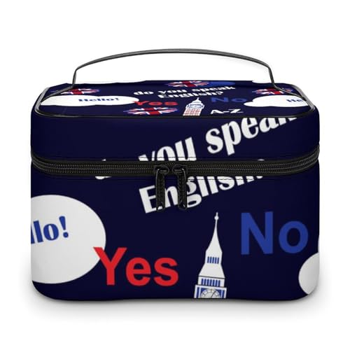 メイクボックス コスメ収納 大容量 英国国旗 ロンドン 英語 ビッグベン 化粧ポーチ 化粧品入れ メイク収納ケース 軽量 持ち運び アクセサリー 小物入れ おしゃれ 旅行 出張用 プレゼント