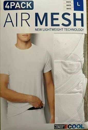 32 DEGREES Men's Air Mesh Tee 4-Pack4