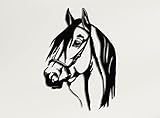 DEKADRON Décoration murale en métal – Tête de cheval – Silhouette murale 3D en métal – Décoration murale pour maison, bureau, chambre à coucher, salon (33 x 46 cm)
