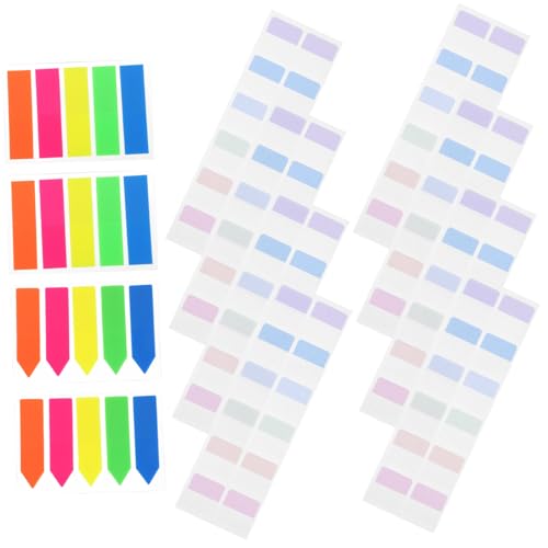 SEWACC 640個入り耐久性良好な 書き込み可能な透明 便箋紙 学校 オ 家用付