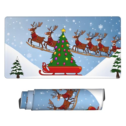 Tapis de souris de jeu Merry Christmas, cadeau idéal de bureau