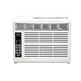 Whirlpool 8,000 BTU Window Air Conditioner with Dehumidifier, 115V, Window AC for Rooms up to 350 Sq. Ft., Living Room, Bedroom, or Apartment, with 3 Speeds, Remote Control, and 24H Timer, White