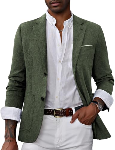 Image of PJ PAUL JONES Mens Casual Sport Coat Blazer Two Buttons Lightweight Business Jackets