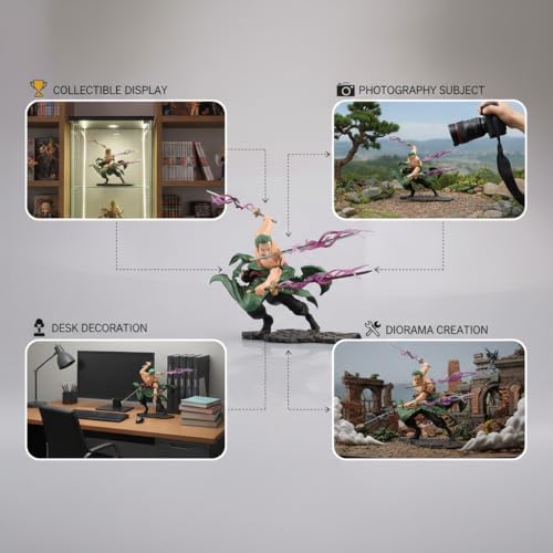 Image of Roronoa Zoro Action Figure One Piece Anime PVC Figurine Three Thousand World Battle Statue Sword Style Collectible Model Doll for Desk Decor Showcase Gift - Zoro