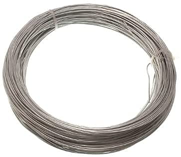Floralcraft Galvanised Steel Garden Wire - 1.6mm x 30 Meter, Heavy Duty Rust Free Garden Wire Coil Plant Twist Ties Trellis for Climbing Plants Support