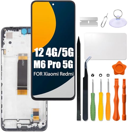 Écran LCD de précision pour Xiaomi Redmi 12 et M6 Pro 5G avec numériseur tactile