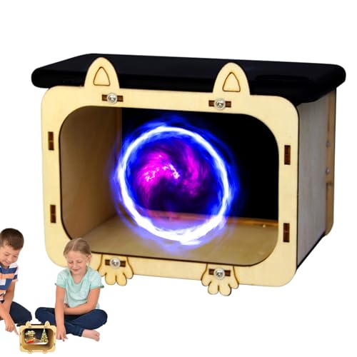 Mobile Phone Hologram Projector – 14x9.5x9cm Wooden Cardboard Stand, Mini Cinema Projector for Smartphone Display | 3D Holographic Visuals, Multi Angle Home Entertainment, Movie Night Fun