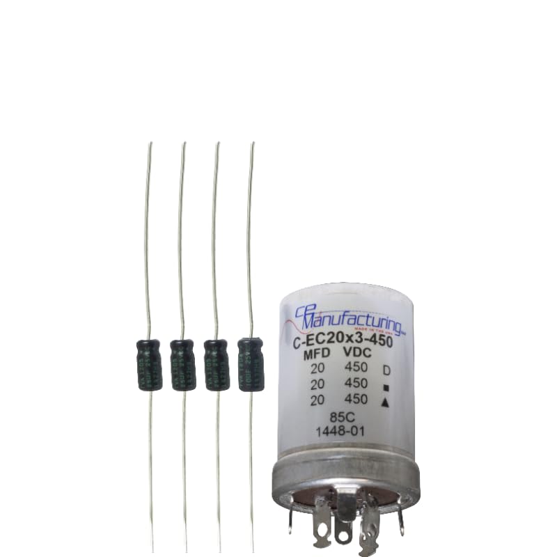 Cap Set - for Fender Vibro Champ AA764 (Black face), Set Type: Premium