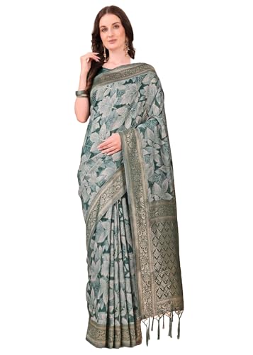 Sari indien en coton vêtement traditionnel 12657 tenue mariage ethnique