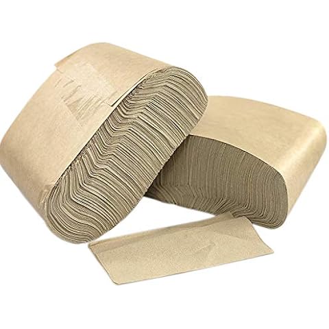250 Eco-Friendly Organic Kraft Napkins with Dispenser Cover