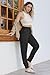 Bamans Dress Pants Women Work Pants Strechy Office Slacks Skinny Leg Casual Business Trousers with Pockets Black Small 27