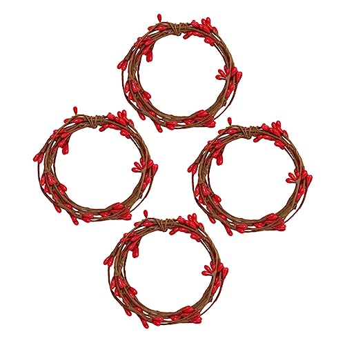 16 Piezas Anillos de Velas de Adornos Colgantes para arbol de Navidad Relleno de arbol de Navidad navideños Christmas Home Decoracion decoración alambrón Cabilock