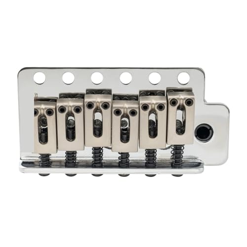 Pont trémolo guitare 6 vis 52.5mm noir avec bloc de vibrato 36mm