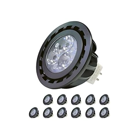 COLOER 12 Pack 5W MR16 LED Bulbs, 12v 50w Halogen Replacement, GU5.3 Bi-Pin Base, Warm White 2700K, Non-Dimmable Cover
