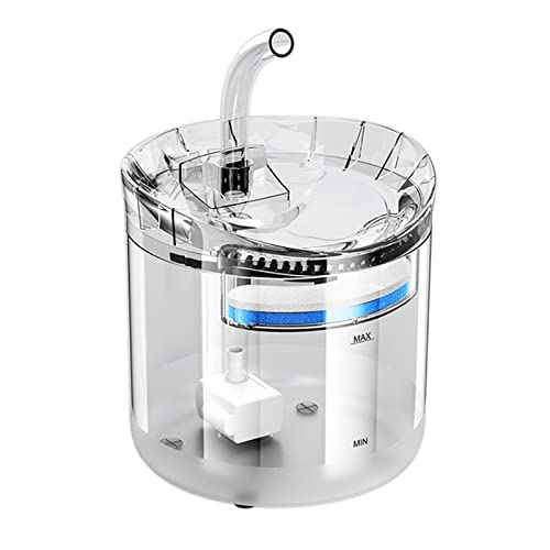 Fuente automática para beber gatos 1.8 L transparente