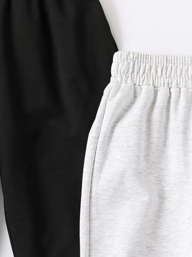 Boys Sweatpants Pants Basic Joggers Cotton Pants 2-Pack3