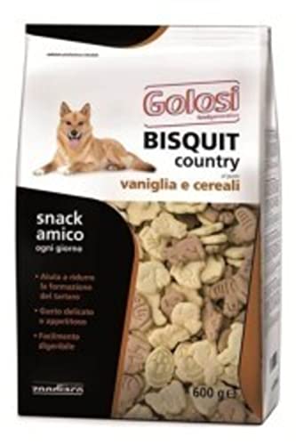 CIBO Alimento per CANI Bisquit COUNTRY Vaniglia e Cereali 600 GR. BY ZODIACO GOLOSI Food Generation