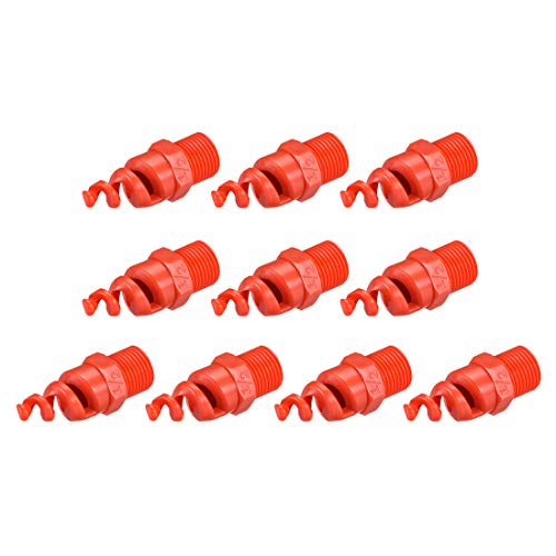 Image of uxcell Spiral Cone Atomization Nozzle, 1 /2BSPF PP Sprinkler, 10 Pcs