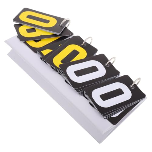 KICHOUSE 4-Number Flip Scoreboard Portable Basketball Scoreboard for Baseball Volleyball Table Tennis Outdoor Games Easy to Update Scores