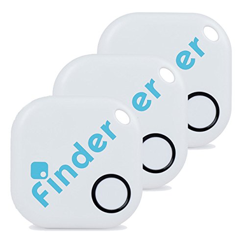 musegear Key finder inlcuding smart-phone app - white - 3 pack - find keys, smartphone, remote control - Smartphone Bluetooth GPS coupling