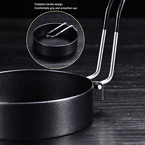 Anel de ovo de aço inoxidável, molde de panqueca doméstico anel de fogão de ovo 3.0x0.8in para cozin
