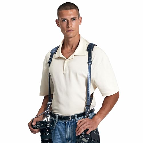 Padwa Lifestyle Blue Dual Camera Harness Strap for Two-Cameras - Image 3