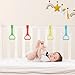 GripGrow Handles – 2 Pieces Playpen Pull Up Rings for Infant Support and Standing Practice | Safety Bedside Training Rings for Crawling, Motor Skill Toys for Walking Balance, Coordination