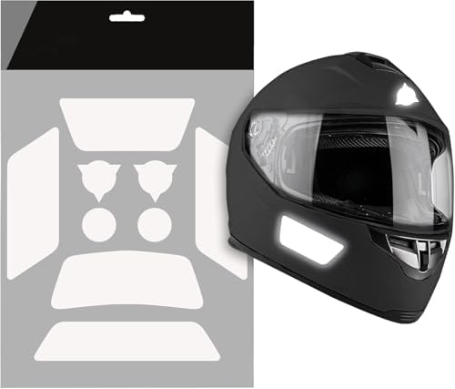 Autodomy Pegatinas Casco Moto Reflectantes Pack 9 Unidades | Vini...