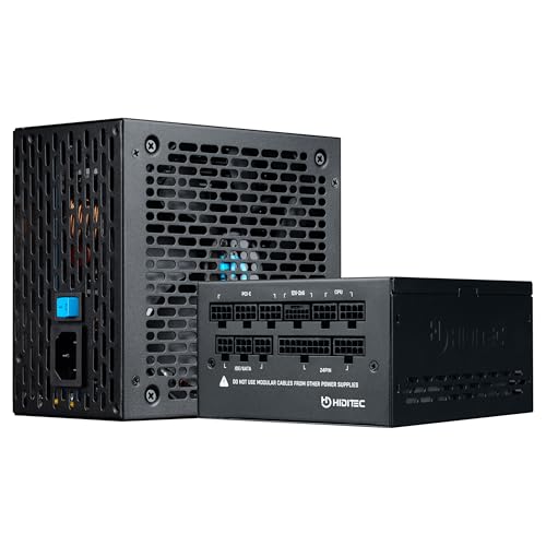 Hiditec GDX750 V3 80Plus Gold,Fuente de Alimentación PC ATX, PCIe 5.1,Condensadores Electrolíticos Japoneses 105º C,Potencia 850W,Full Modular,Conversor DC/DC,Ventilador 140mm FDB PWM,7 años Seguridad