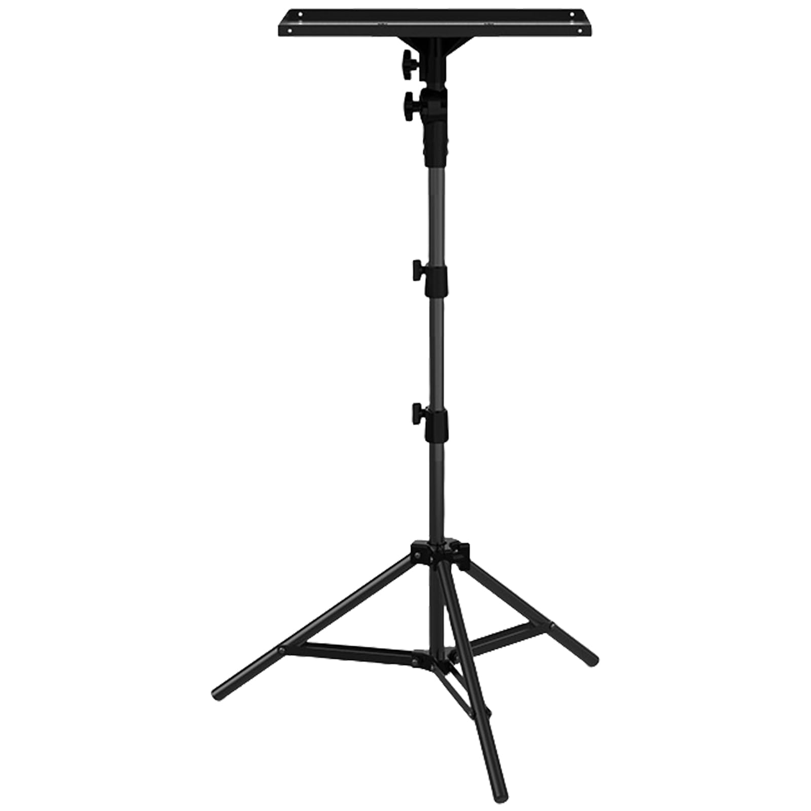 Hsioluted Foldable Projector Holder with Wide Tray, for Home Theater and Business Presentations 60-125cm Adjustable Heights Presentation Stand