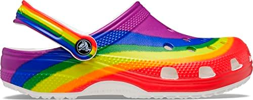 Crocs Unisex Classic Graphic Clogs Rainbow Strap, Numeric_9 US Women | Image 4