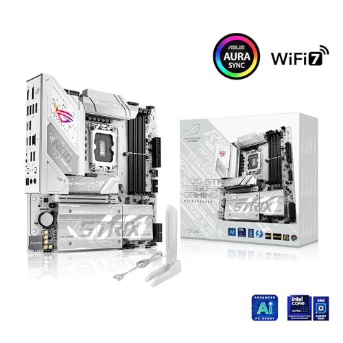 ASUS ROG Strix B860-G Gaming WiFi, Placa Base mATX, preparada para PC con IA Avanzada, 14+1+2+1 etapas de Potencia, Ranuras DDR5, PCIe 5.0, Cuatro Ranuras M.2, WiFi 7, AI Networking II, Aura Sync RGB - imagen 2