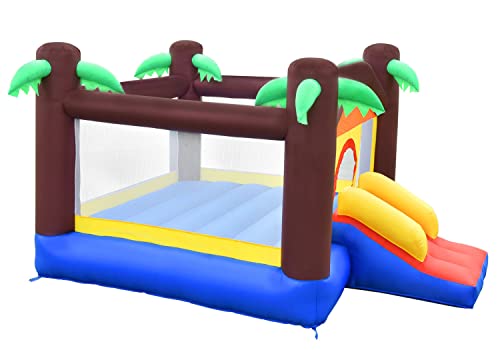 ALINUX Bounce House, Inflatable Bouncy Castle for Kids Jumping House with Durable Sewn and Extra Thick, Great Gift for Indoor Outdoor
