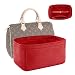 Damen-Handtaschen-Organizer mit Metall-Reißverschluss für Speedy 25 30 Neverfull MM GM (groß, rot)