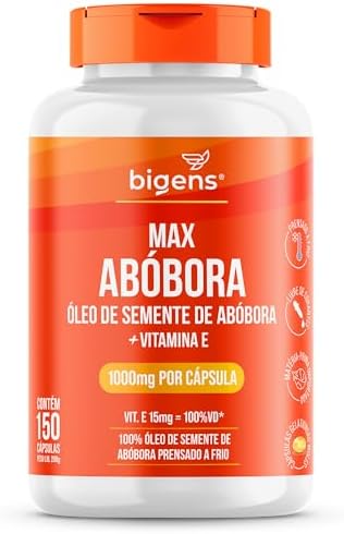 Max Abóbora, Óleo de Semente de Abóbora com Vitamina E, 1000mg, P...