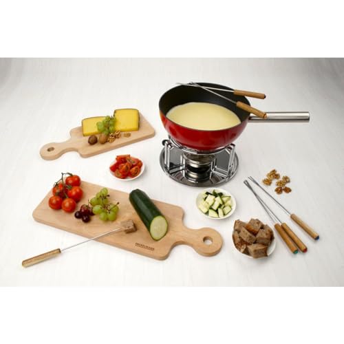 Foto von Fackelmann 31029 Fonduegabeln aus Edelstahl mit Holzgriff, Fondue-Pikes, Holz, Edelstahl, 25 cm