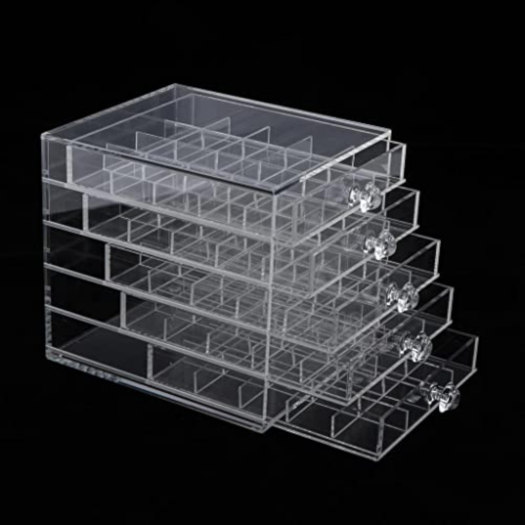 Acrylic Nail Art Glitter Storage Case, Organizer Box