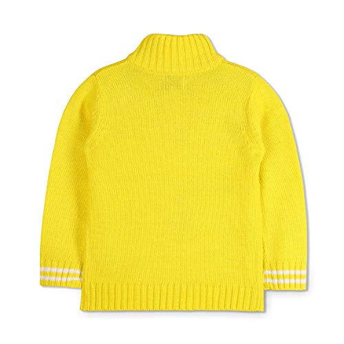 Image of The Orignal Cherry Crumble California Unisex Cherry Crumble Boy's Acrylic Modern Pullover Sweater (Ctws-Swtr-0579 ಹಳದಿ 4-5 Years)