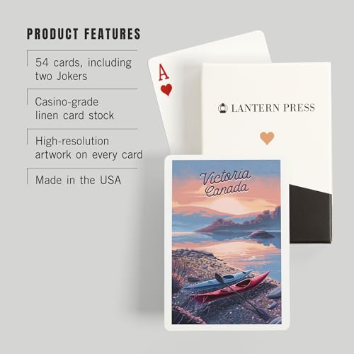 Lantern Press Barajas de Poker 52 cartas tamaño poker miniatura 3