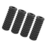 Motoforti Universal Kick Start Lever Rubber, Rubber, Black, 4 Pc