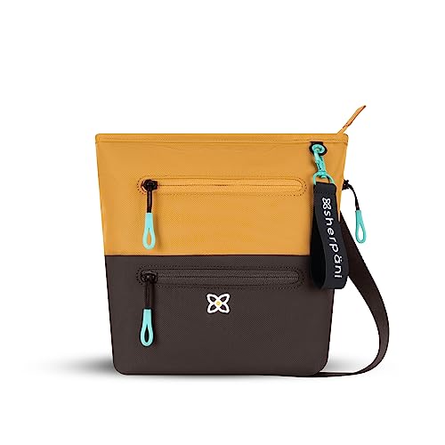 Image of Sherpani Sadie, Nylon Crossbody Bag, Lightweight Shoulder Bag, Travel Cross Body Purse, Crossbody Bags for Women, RFID Protection WITHOUT Coin Purse (Sundial)